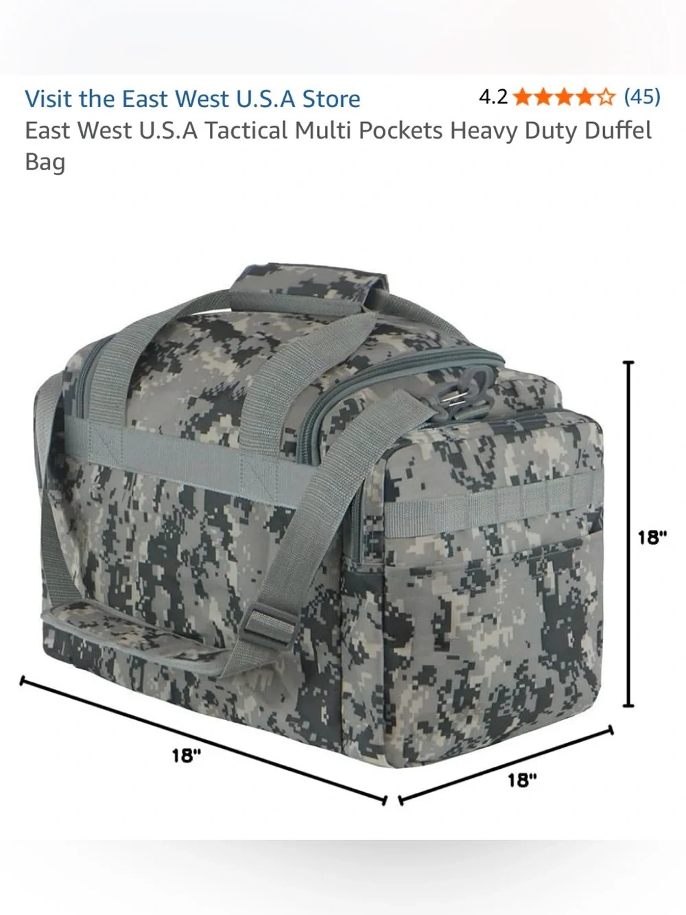Digital Camo Tactical Messenger Bag - Gray